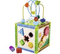 Eichhorn Jeu en bois 100002235 – Maison multi-jeux éveil – 5 jeux G