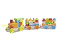 Eichhorn - 100002236 - Train musical coloré avec fonction son et lumière - 28 pièces - 59 cm