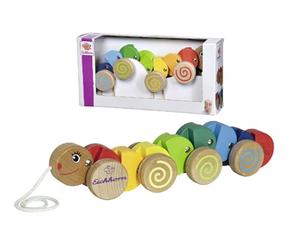 Eichhorn 100003447 Peluche Chenille avec Mouvement 32 cm de Long Bois de hêtre