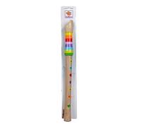 Eichhorn 100003481 Flûte musicale en bois Flûte en bois colorée à 7 trous, comprenant un recueil de chansons avec TROIS chansons à rejouer, 32 cm de long, à partir de quatre ans, marron