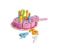 Eichhorn 100003729 - gâteau danniversaire en bois avec des numéros de fiche 1-4 G