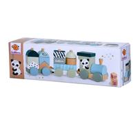 Eichhorn 100003804 Wooden Train, Grey/Light Blue