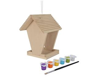 Eichhorn 100004582 Mangeoire en Bois, Multicolore - Version Allemande
