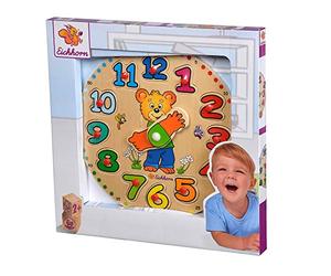 Eichhorn - 100005456 - Horloge éducative en Bois - 13 pièces