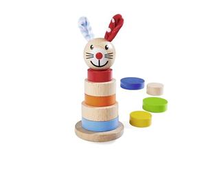 Eichhorn 100017054 EH Tour empilable pour bébé Motif Lapin Multicolore