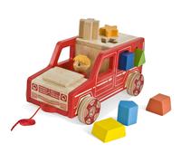 Eichhorn 109475910 Mercedes Steck Classe G Voiture Avec 7 Briques Et Figurine Conducteur Différentes Couleurs Et Formes En Bois De Hêtre Certifié Fsc 24 X 14 Cm Partir D Un An