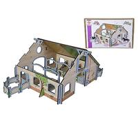 Eichhorn - Bâtiment à Chevaux, bâtiment avec boîtes à Chevaux et Portail, 30 pièces, 57 x 52 x 35 cm, à partir de 3 Ans