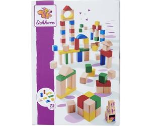 Eichhorn Blocs de Construction EH en Bois Multicolores/Naturel