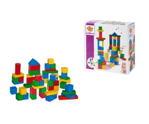 Eichhorn Coloured Wooden Blocks 50