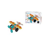 Eichhorn Construct Mini Avion - Kit de Construction de 35 pièces avec hélice Mobile pour favoriser la motricité Fine et la Concentration, Bois certifié FSC, combinable avec d'autres Ensembles, à