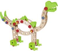 Eichhorn - Dino 3 en 1 - Jeu de Construction Bois - 100 Pièces - Bois de Hêtre Labellisé FSC - Dès 4 Ans - 100039201