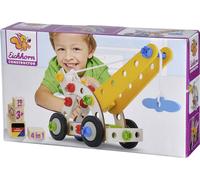 Smoby Eichhorn - Grue Mobile 4 en 1 - Jeu de Construction Bois - 65 Pièces - Dès 3 Ans - Bois de Hêtre Labellisé FSC - 100039022