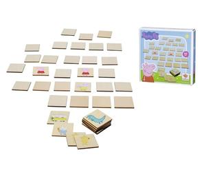 Eichhorn - Jeu de mémo Peppa Pig - 40 Pierres avec 20 Motifs - Favorise la Concentration et la mémoire - 4 x 4 cm - 100% contreplaqué de Tilleul certifié FSC - À partir de 4 Ans