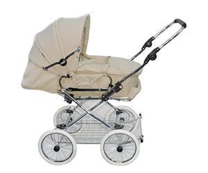 EICHHORN Kinderwagen Poussette combinée, ensemble complet, 0-3 ans, transformable en poussette de sport, avec nacelle portable Lux, tissu beige, roues EVA