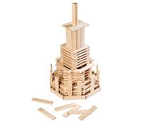 Eichhorn Kit de construction en bois - Lot de 200 pièces avec blocs de construction en bois et modèles à construire - Favorise la créativité et la motricité - En bois de pin certifié FSC - À partir de