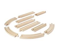 Eichhorn Kit de Rail 100006403 - en Bois de hêtre certifié FSC - Compatible avec d'autres systèmes de Rail - Multicolore