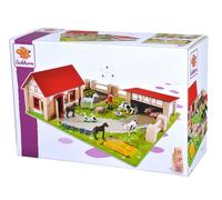 Eichhorn Liitle Farm Wooden Toy Set (21-Piece, Multi-Colour)