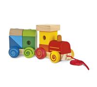 Eichhorn- Lok Mit Sound Locomotive Et Remorque Composée De Blocs De Construction 11 Pi Ces De 17 Cm De Long Jouet De Motricité Pour Enfants Partir D Un An 100003453 Coloré