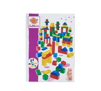 Eichhorn Lot de 100 Blocs de Construction colorés en Bois de hêtre certifié FSC, Jouet de motricité adapté aux Enfants à partir de 1 an