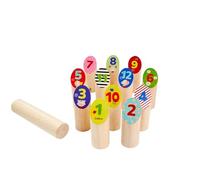 Eichhorn Lot de 13 Blocs de Construction colorés en Bois de pin - pour Enfants à partir de 3 Ans - pour l'intérieur et l'extérieur