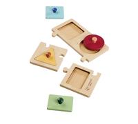 Eichhorn Montessori Puzzle éducatif en Bois avec poignées, favorise la compréhension des Formes et la Coordination, Jeu éducatif, en Bois de hêtre et de Tilleul certifié FSC, à partir de 1 an