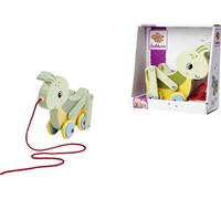 Eichhorn Sauterelle à tirer Bee Happy – 16 cm, roues silicone silencieuses, pieds mobiles, FSC