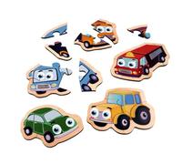 Eichhorn Puzzle 5 véhicules - Puzzle éducatif avec Motifs de véhicules colorés, pièces Plus Fortes pour Les Petites Mains, favorise la motricité Fine et la Concentration, en contreplaqué de Tilleul