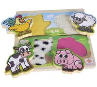 Eichhorn 100003687 - Puzzle Tactile Avec Tissu, 5-Pièces