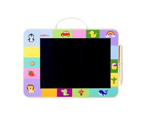 Eichhorn Tableau à dessin LCD avec une surface de dessin de 22,5 x 16 cm, avec stylo, laissez libre cours à votre créativité, piles incluses, en bouleau et contreplaqué, à partir de 3 ans