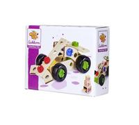 Eichhorn - Voiture de Course Constructor, Jouet en Bois Polyvalent, 35 pièces, 3 constructions différentes, 100% Bois de hêtre certifié FSC, à partir de 3 Ans