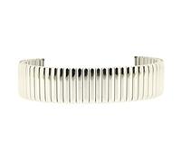 Eichmüller Cordon de Serrage Flexible en Acier Inoxydable Poli/Mat/revêtement PVD, Silberfarben - Glänzend, 12mm, Bracelet