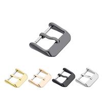 Eichmüller Boucle ardillon Bracelet en cuir Boucle Acier inoxydable Acier/Or/Rose/Noir/Titane Massif, titane, 16 mm