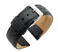 Eichmüller Bracelet à clip pour barrettes fixes de 18/20/22 mm - En cuir noir, marron, beige, gris, blanc, 20 mm, Cuir, Sans