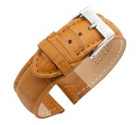 Eichmüller Bracelet de montre Alligator en cuir de veau gaufré crocodile 14/18/20/22 mm, 18 mm, Cuir de veau, Aucun