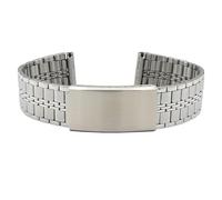 Eichmüller Bracelet de montre en acier inoxydable 12/14/16/18/20 mm - Bracelet à maillons argentés et dorés, 12 mm, Acier inoxydable, Aucun