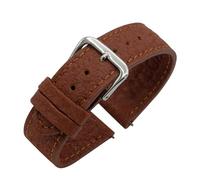 Eichmüller Bracelet de montre en cuir synthétique végétalien de 14/16/18/20/22 mm, 14 mm, Feuille d'ananas, Aucun