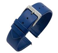 Eichmüller Bracelet de montre en cuir synthétique végétalien de 14/16/18/20/22 mm sans couture en noir, marron, gris, blanc, bleu, 14 mm, peaux de pommes, Aucun