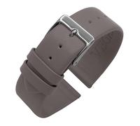 Eichmüller Bracelet de montre en cuir synthétique végétalien de 14/16/18/20/22 mm sans couture en noir, marron, gris, blanc, bleu, 20 mm, peaux de pommes, Aucun
