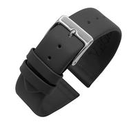Eichmüller Bracelet de montre en cuir synthétique végétalien de 14/16/18/20/22 mm sans couture en noir, marron, gris, blanc, bleu, 20 mm, peaux de pommes, Aucun