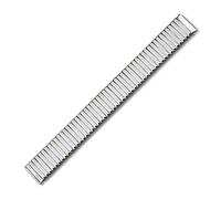 Eichmüller Cordon de Serrage Flexible en Acier Inoxydable Poli/Mat/revêtement PVD, Silberfarben - Glänzend, 18mm, Bracelet