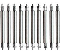 Lot de 10 barrettes à ressort en acier inoxydable Eichmüller de 18 mm de diamètre pour montres et bracelets