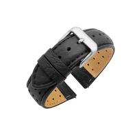 Eichmüller Rallye Bracelet en cuir nappa respirant 20/22/24 mm - Noir, marron, rouge, 20 mm, Cuir, Sans