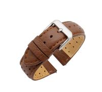 Eichmüller Rallye Bracelet en cuir nappa respirant 20/22/24 mm - Noir, marron, rouge, 22 mm, Cuir, Sans