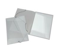 Eichner Eichner PP Chemise à élastique A4 + 3 rabats d'aile et élastique de coin transparents Quantité:10