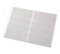 EICHNER Lot de 100 pochettes autocollantes en vinyle transparent A5 35 x 115 mm 100 feuilles