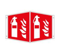 Eichner Panneau angulaire de protection contre l'incendie Eichner Extincteur Quantité:1