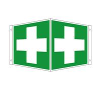 Eichner Panneau angulaire de secours Eichner Premiers secours, 20 x 20 cm Quantité:1