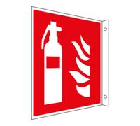 Eichner Panneau de drapeau de protection contre l'incendie Eichner Extincteur, rouge Quantité:1