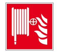 Eichner Panneau de protection incendie Eichner Tuyau d'incendie rouge Quantité:1