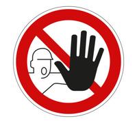 Eichner Panneau d'interdiction Eichner Accès interdit aux personnes non autorisées 10 cm autocollant Quantité:1
